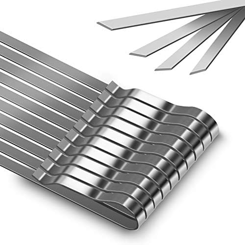 Kabob Skewers 17" Stainless Steel Long BBQ Barbecue Skewers - Image 6