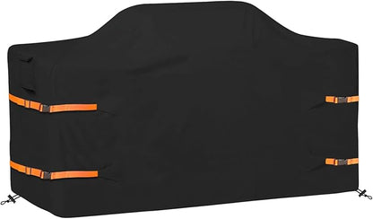 98 in Island Grill Cover,98 Inch Island BBQ Grill Head Cover,Heavy Duty Waterproof Suitable for Outdoor Island Grill BBQ Black