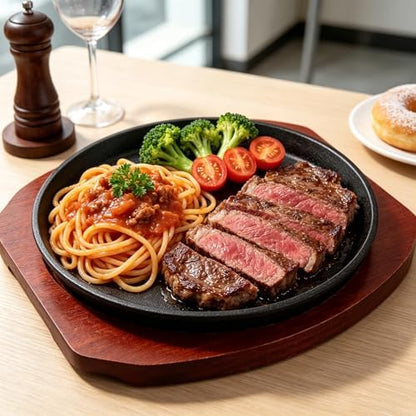 Cast Iron Fajita Plate, Skillet Pan, Steak Platter - Image 6