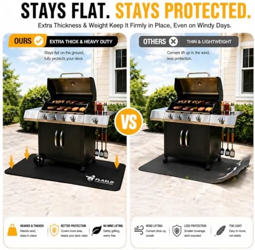 FLASLD Heavy-Duty Hearth Rugs for Fireplaces Fire Resistant, 24 X 42 inches Gas - Image 5
