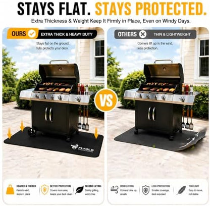 FLASLD Heavy-Duty Hearth Rugs for Fireplaces Fire Resistant, 24 X 42 inches Gas - Image 5