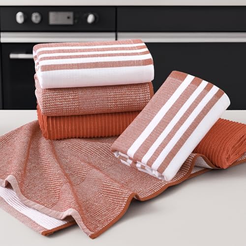 Homaxy Cotton 380 GSM Premium Kitchen Towels, 12 Pack - Image 5