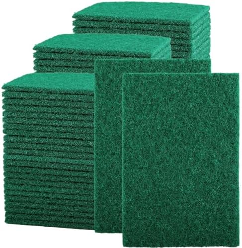 100 Pcs Scouring Pads, Dish Scrubber Scouring Pads by UHBYJM