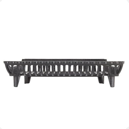 22 inch Fireplace Grate Heavy Duty, Cast Iron Fire Grate - 22" W x 12" D x 5.25" H (2" Clearance)