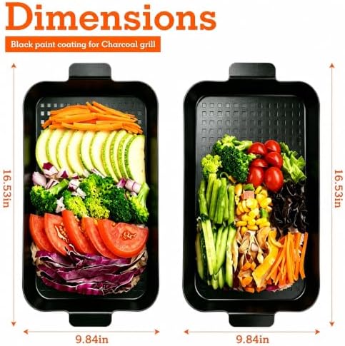 2PCS Grill pan: Grill topper for outdoor grill - Image 2