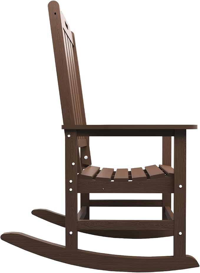 THOEOE Outdoor Rocking Chairs, Oversized Patio Rocking Chair | HDPE Outdoor - Image 8
