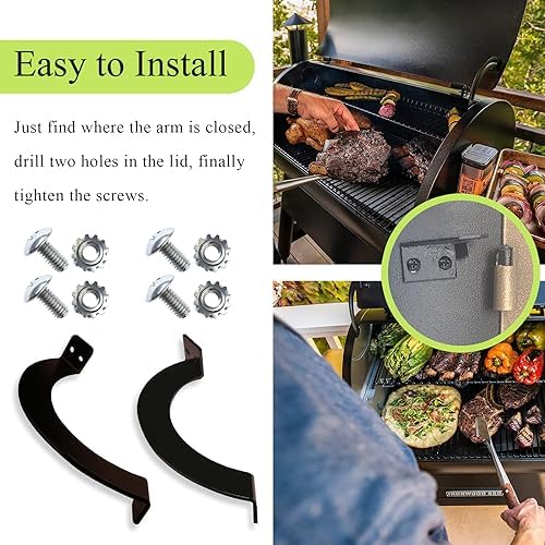 BCA001 LH & BCA002 RH Grill Lid Door Stop Arc W/Screws, - Image 7