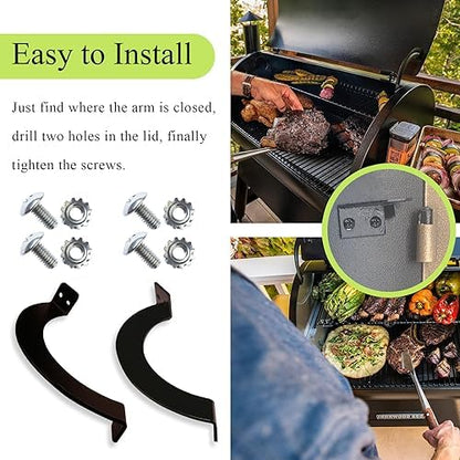 BCA001 LH & BCA002 RH Grill Lid Door Stop Arc W/Screws, - Image 7
