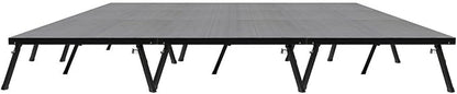 16'x24' MyStage 24 Portable Stage -Performance Floor Versatile Platform Modular System Stage - DJ, Drum, Camera Stage Riser -Compact & Stable, Easy to Carry, Assemble & Transport