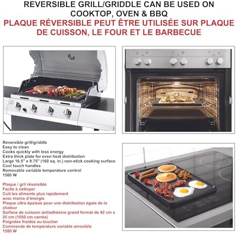 Starfrit The Rock Electric Grill & Griddle, Reversible - Image 5