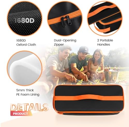 Grill Tool Storage Bag for Outdoor Barbecue, 20 in - Image 3