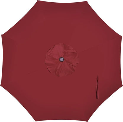 9' Outdoor Patio Umbrella, Outdoor Table Umbrella, Yard Umbrella, Market - Image 4