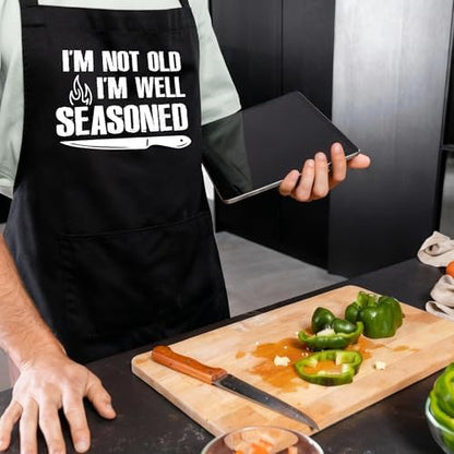 Funny Aprons for Woman Men, Cotton Aprons - Image 6