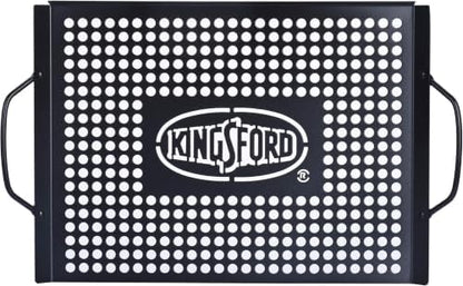 Kingsford Non-Stick Grill Topper Pan, Heavy Duty Carbon Steel BBQ Grilling Tray by Kingsford