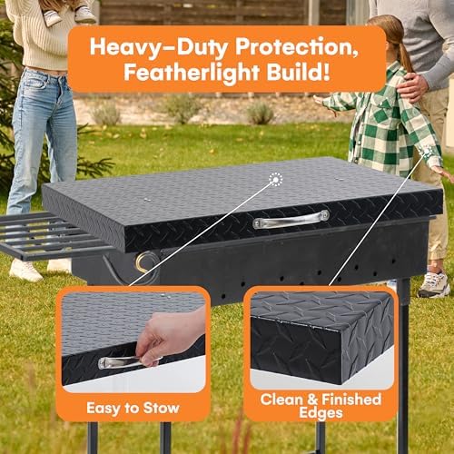 Flybold 36 Inch Blackstone Griddle Hard Cover – Aluminum Flat Top Grill Lid - Image 4