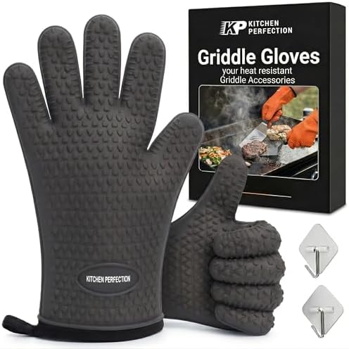 KITCHEN PERFECTION XL Silicone Griddle Gloves by Kitchenperfection