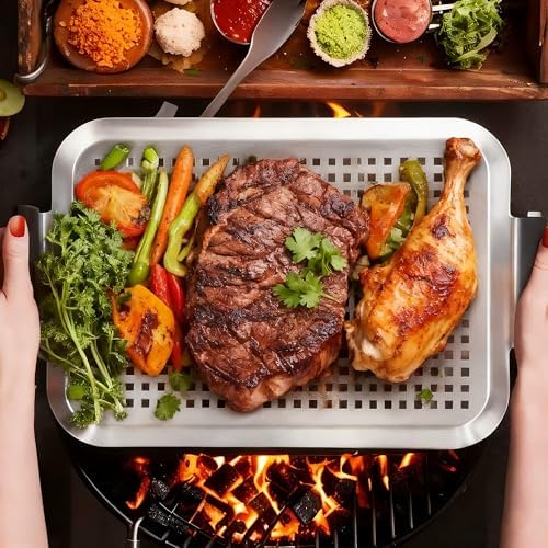 Grill Pan Set of 2, Grill Topper - Image 2