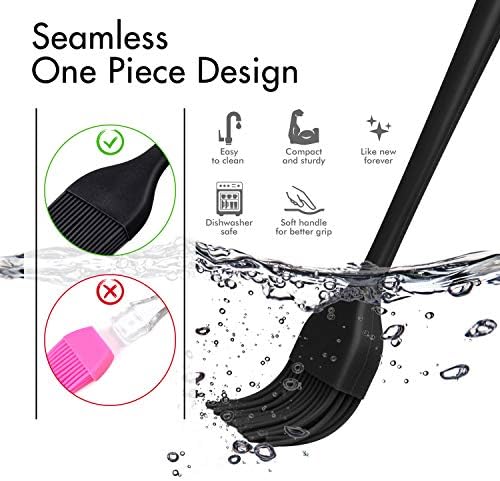 HOTEC 600℉ Heat Resistant Silicone Basting &Pastry Brushes - Image 4
