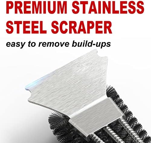 Grill Brush and Scraper Wire Safe Cleaning Head - Image 4