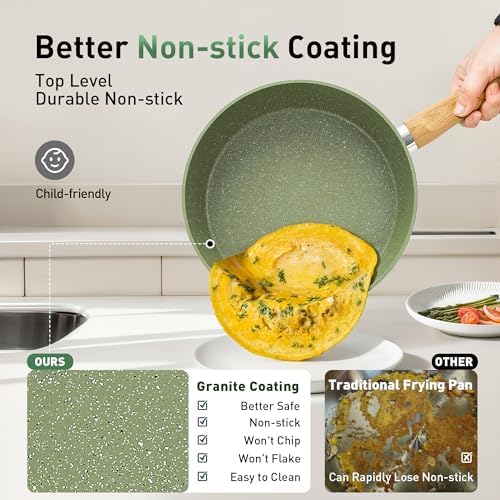 Kitchen Academy 30pcs Pots and Pans, Nonstick Cookware and Bakeware Sets - Image 2