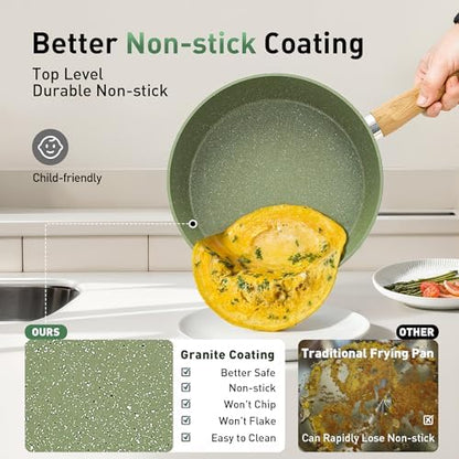 Kitchen Academy 30pcs Pots and Pans, Nonstick Cookware and Bakeware Sets - Image 2