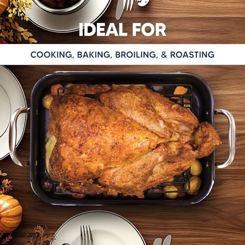 HIC Kitchen Roasting Pro V-Shaped Baking Rack, Nonstick-Coated Steel, - Image 2