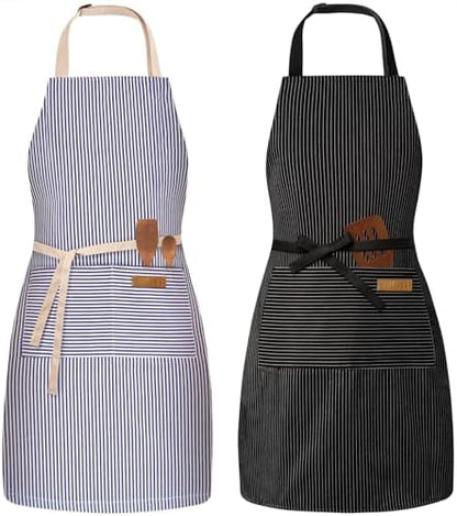 BeLuyi 2 Pack Adjustable Bib Apron by BELUYI
