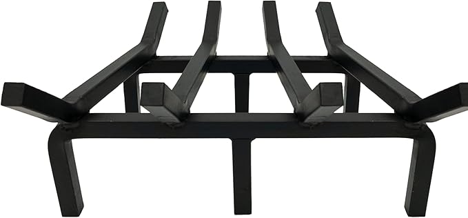 SteelFreak Super Heavy Duty Steel Fireplace Grate - Made in The USA (18 Inch)