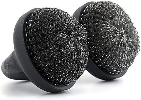 Yukon Glory BBQ Grill Brush, Double Stainless Steel Cleaning Pads by YukonGlory