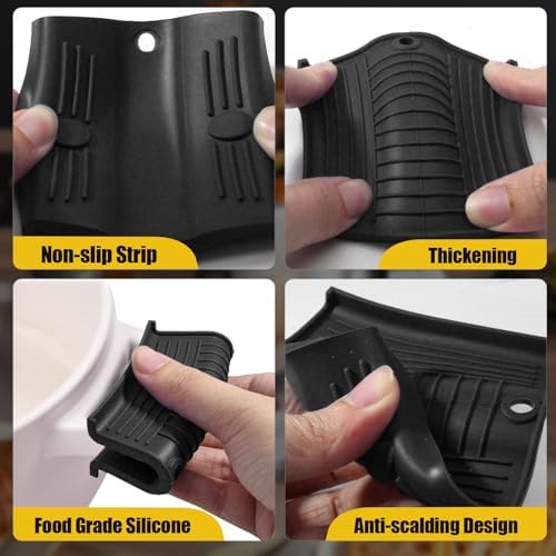 Bonsicoky 2 Pack Silicone Hot Pan Handle Holder - Image 4