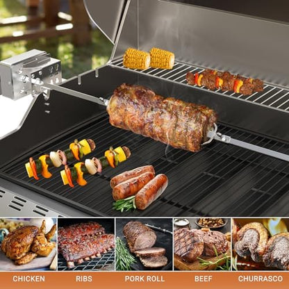 onlyfire 6104 Chromed Heavy Duty BBQ Rotisserie Meat Fork - Image 5