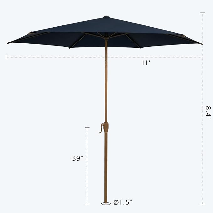 Abba Patio 9FT Outdoor Patio Umbrella Outdoor Table Umbrella - Image 3