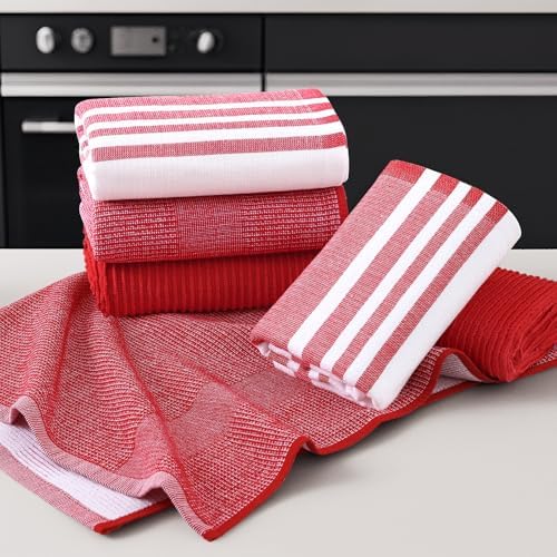 Homaxy Cotton 380 GSM Premium Kitchen Towels, 12 Pack - Image 5