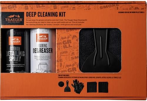 Traeger Grills Deep Cleaning Kit, Detailing Spray, Degreaser & Scraper Set by TraegerPelletGrills