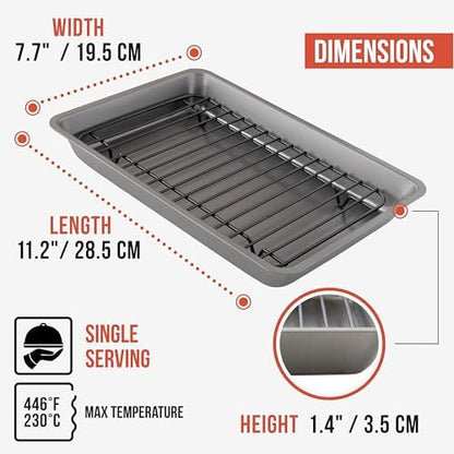 Chef Pomodoro Nonstick Carbon Steel Small Roasting Pan - Image 2