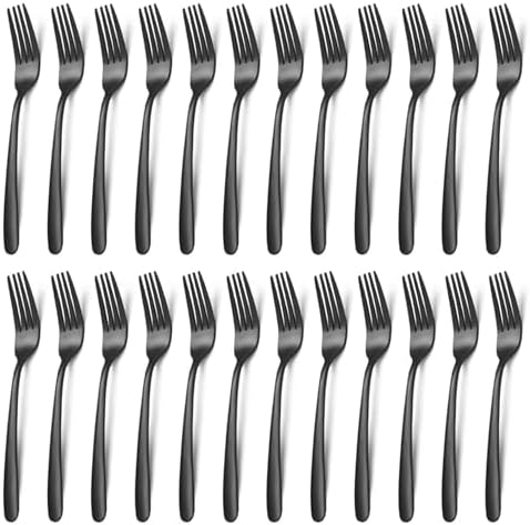 Unokit 24-Piece Stainless Steel Dinner Forks Silverware by Unokit