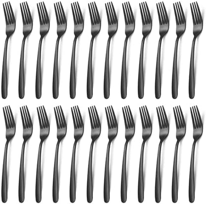 Unokit 24-Piece Stainless Steel Dinner Forks Silverware by Unokit