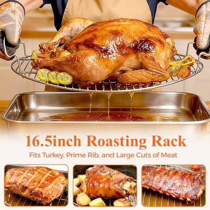 DePango 16.5inch Oval Roasting Rack - Image 5