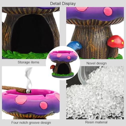 Fantastical Mushroom House Ashtrays - Image 2