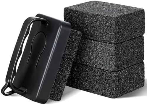 Zhehao 4 Pack Heavy Duty Grill Cleaner Brick, Griddle Stone 3.9 x 2.8 x 1.6 by Zhehao