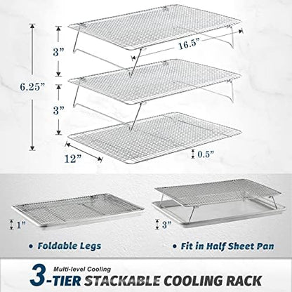HIWARE Oven-Salf Collapsible Cooling Rack - Image 2