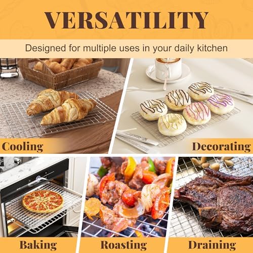 2 PCS Grid Wire Baking Cooling Racks - Image 6
