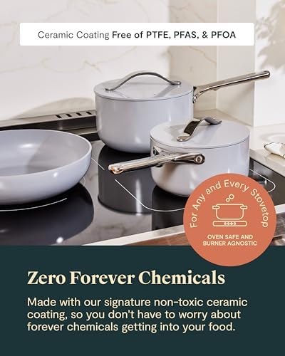 Caraway 12-Piece Non-Stick Ceramic Cookware Set - Image 4