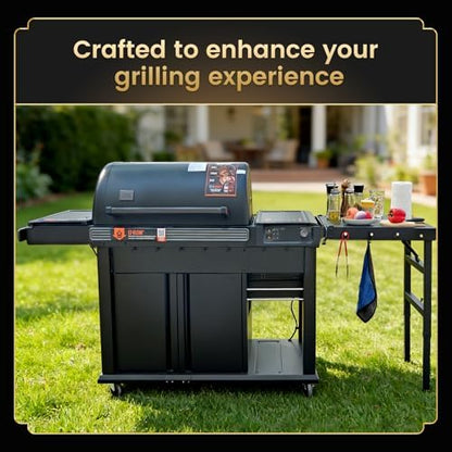 QuliMetal Foldable Side Shelf for Traeger Woodridge, Woodridge Pro/Elite - Image 5