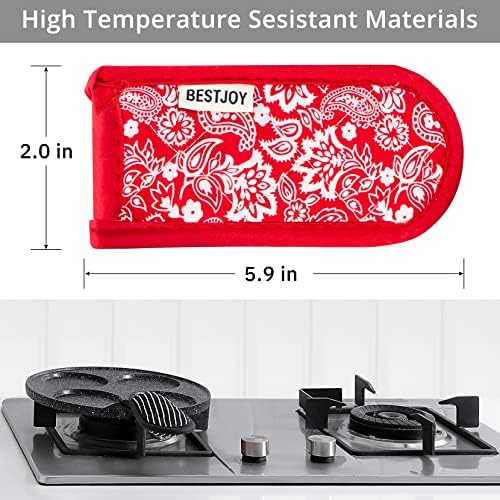 Cast Iron Skillet Handle Covers, Pot Handle Covers Heat Resistant, Pot Holders - Image 6