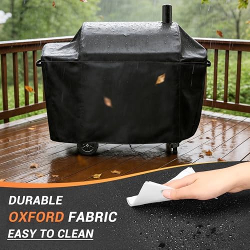 Grill Cover for Royal-Gourme-t CC1624W Barrel Charcoal Grill - Image 3