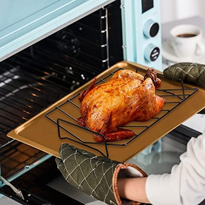 Rib Racks for Grilling and Smoking, Turkey Roasting Rack, Can Be Used On Both - Image 2
