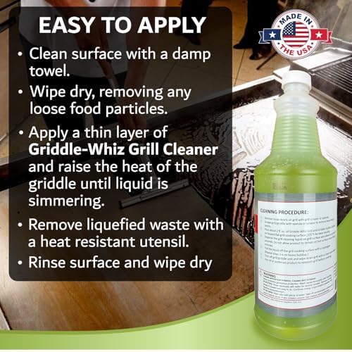 4-Pack Flat Top Griddle Cleaning Kit, 128oz Liquid, Grill Scraper - Image 5