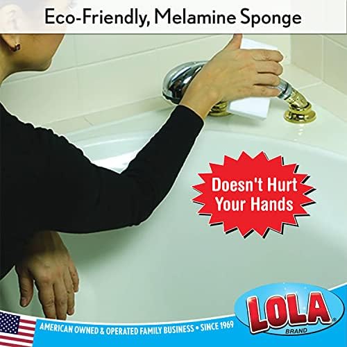 LOLA Rubaway Eraser Pad, Melamine Sponge, 2 Pack, Comparable to Popular Brand - Image 4