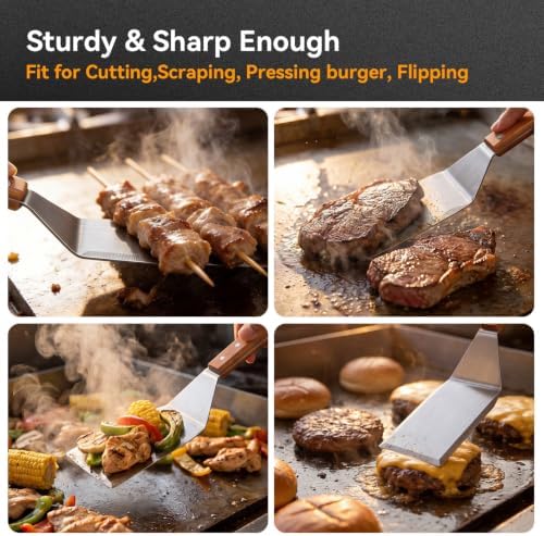 2 Pack Griddle Spatula, Metal Spatula - Image 6